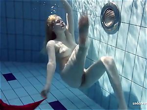 super-fucking-hot blonde Lucie French teen in the pool